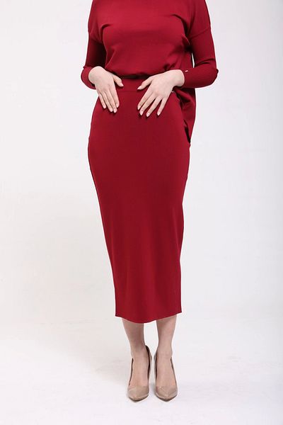 Invee Πλεκτή φούστα INVEE 5685 Claret Red