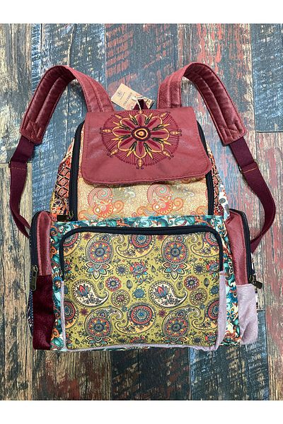 Street Bag Σακίδιο πλάτης με έθνικ μποέμ με μοτίβο συνονθύλευμα αδιάβροχο
