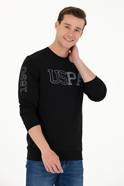 U.S. Polo Assn. Men's Black Sweatshirt 50273988-Vr046