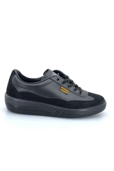 KCMN Mekap Red Box 100% Piele autentică Pantofi de muncă și sport unisex NEGRI