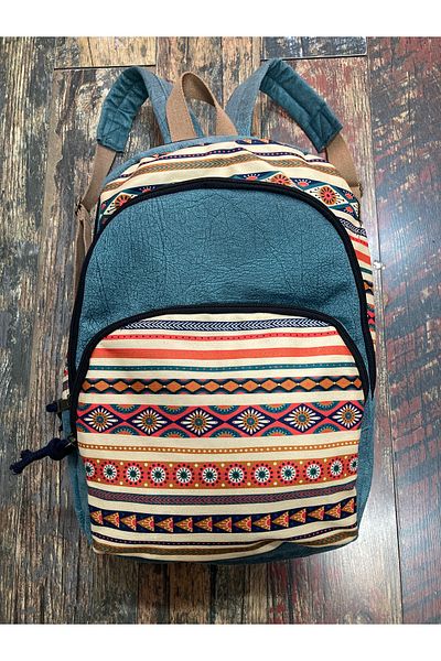 Street Bag Ethnic Authentic Bohemian Αδιάβροχο Φαρδύ Ορθοπεδικό Σακίδιο πλάτης 3 θέσεων
