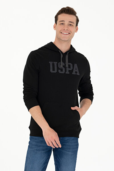 U.S. Polo Assn. Ανδρικό Μαύρο Βασικό Φούτερ 50276087-VR046