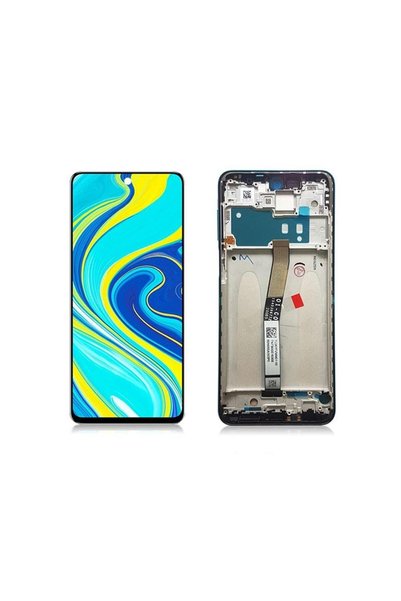 Generic Brand Xiaomi Redmi Note 9S Compatible Lcd Screen Touch Slatted Blue
