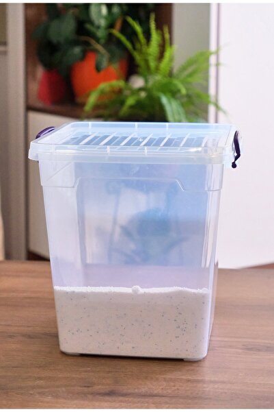 biedda 15 litre Plastik Kilitli Kapaklı Dikey Derin Mutfak Saklama Düzenleme ...