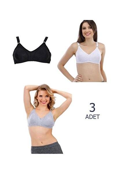 Liza LİZA 539 ЖІНОЧИЙ БІЛИЗНА СУПЕРФІН БАТТАЛ ЗМІШАНИХ КОЛЬОРІВ БЮСТГАЛЬТЕР 3 ШТ.