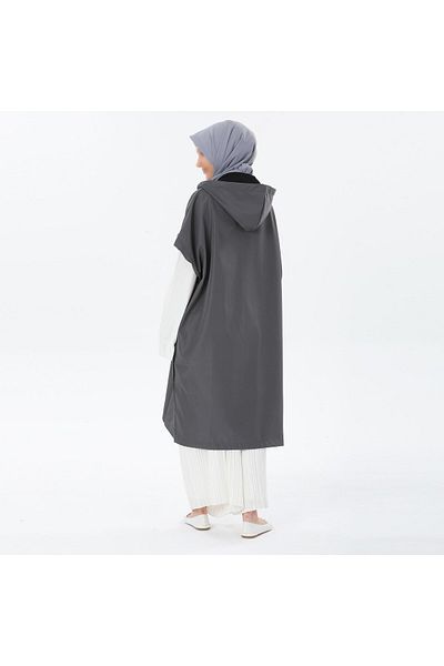 VALENS BOUTİQUE Αδιάβροχο Poncho Ανοιξιάτικο Poncho με κουκούλα