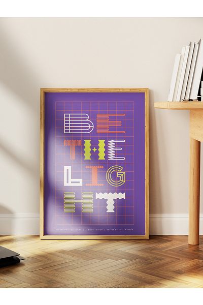 Postifull Lettering Art Themed Wall Poster, Aesthetic Frameless Poster - Living Room, Bedroom Wall Painting