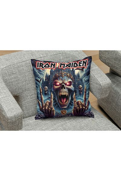 owl bag Trupa de muzică metal Iron Maiden pernă pătrată cu model KING