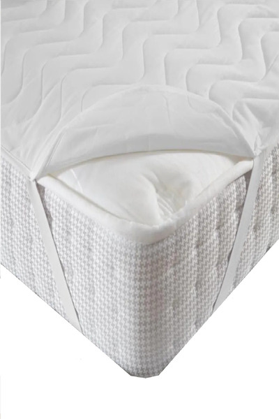 Evony Quilted Liquid-Proof Mattress Protector Mattress Cover 220X200 cm Double Size Corner Elastic