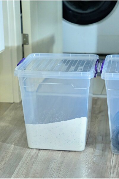 biedda 15 litre Plastik Kilitli Kapaklı Dikey Derin Saklama Düzenleme ve Depo...