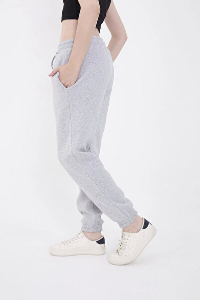 velmorafashion Velmora Three Thread Elastic B Printed Sweatpants - Gray -