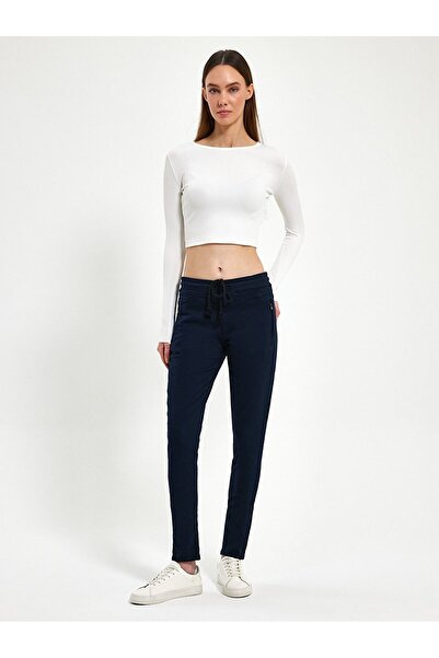 Ltb Μπλε ελαστικό παντελόνι μέσης