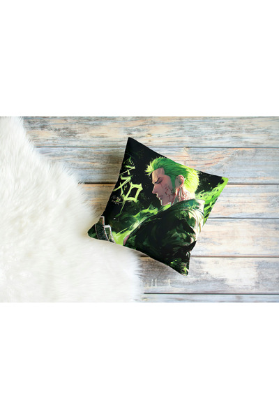 owl bag غطاء وسادة مربع بنمط زورو قطعة واحدة باللون الأسود