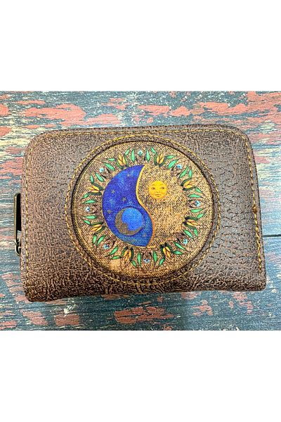 Street Bag Βολικό πορτοφόλι Ethnic με αυθεντικό σχέδιο με θήκη για κάρτες και θήκη για κέρματα