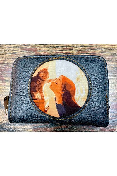 Street Bag Ethnic Authentic Patterned Useful Wallet with Card Holder and Coin Compartment