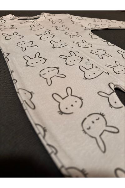 Sevilla Gray Newborn Gift Cotton Baby Onesie - 100% Cotton, Rabbit and Ribbed