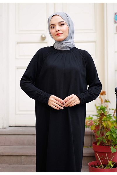 Pamuk Butik Γυναικείο Πλεκτό Φόρεμα Mercerized με πλισέ Gipe
