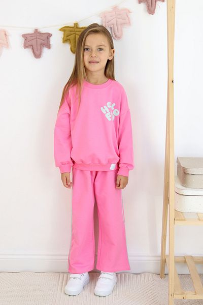 Harika KIDS Σετ φόρμας για κορίτσια Hello Fun με εμπριμέ ισπανικό πόδι με δύο κλωστές