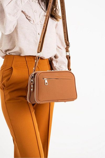 Just Polo Women's Tan Shoulder and Crossbody Bag-Bd6000