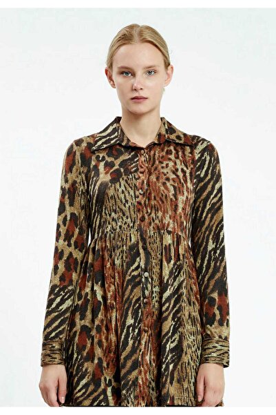 istanmall Туника с дълги ръкави и животински принт SER11018KHV