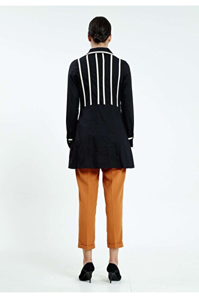 istanmall Μακρυμάνικο ριγέ τουνίκ - Regular Fit SER23384SBE