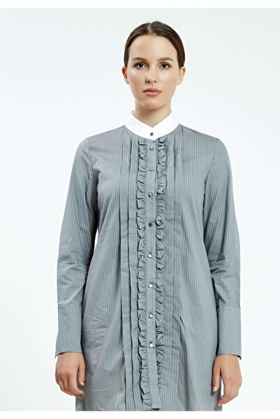 istanmall Μονόχρωμο μακρυμάνικο τουνίκ - SER23380GBY