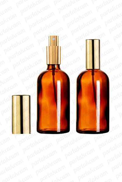 parlakcam 100ml Altın Renkli Metal Lüx Sprey Şişe, Parfüm Kolonya vb İçin Sız...