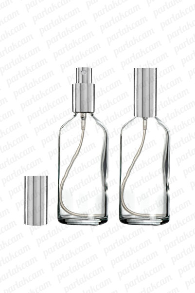 parlakcam 100ml Gümüş Renkli Metal Lüx Sprey Şişe, Parfüm Kolonya vb İçin Sız...