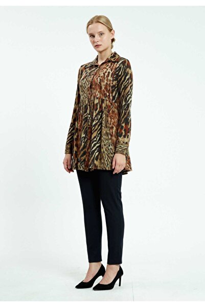 istanmall Туника с дълги ръкави и животински принт SER11018KHV