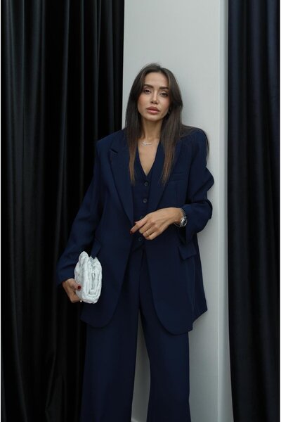 Havoş Μπουφάν Navy Blue Shannon με επένδυση Blazer