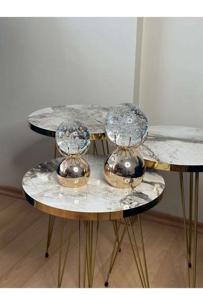 SYN AKSESUAR Metal Ahtapot Küre Hediyelik Ürün Ev Dekorasyonu