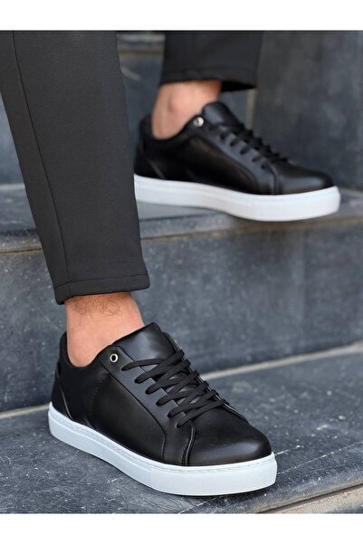 BOA Kb Bx1 Black Skin High White Sole Casual Men's Shoes