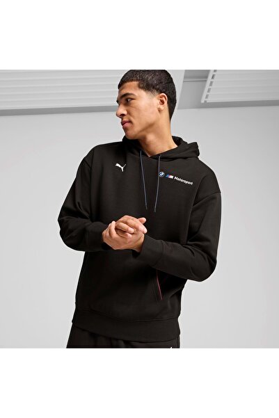 Puma 627498-01 BMW MMS ESS+ Ανδρικό φούτερ με κουκούλα με φλις ΜΑΥΡΟ