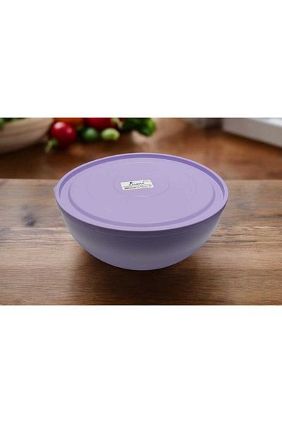 Zambak Plastik 5.5Lt Lily Round Bowl with Lid