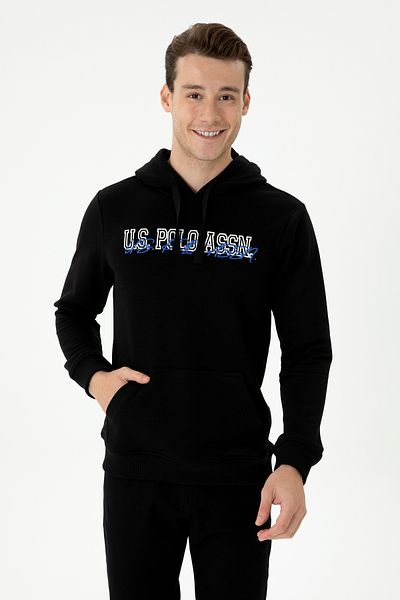 U.S. Polo Assn. Hanorac negru pentru bărbați 50274057 -VR046