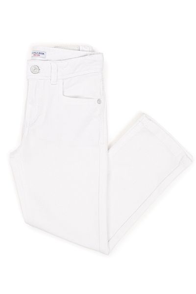 U.S. Polo Assn. Boy's White Canvas Pants 50249294 -Vr013