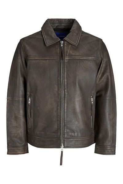 Jack & Jones Lederjacke Lederjacke