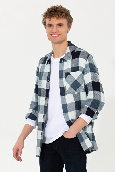 U.S. Polo Assn. Ανδρικό πουκάμισο μπλε τζιν 50252959-DN0022