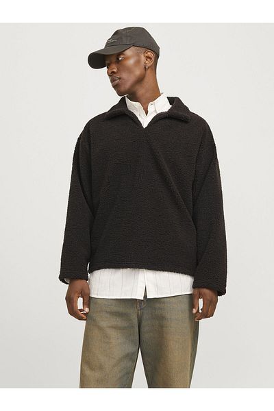 Jack & Jones Φλις Φούτερ Einfarbig Φλις Φούτερ