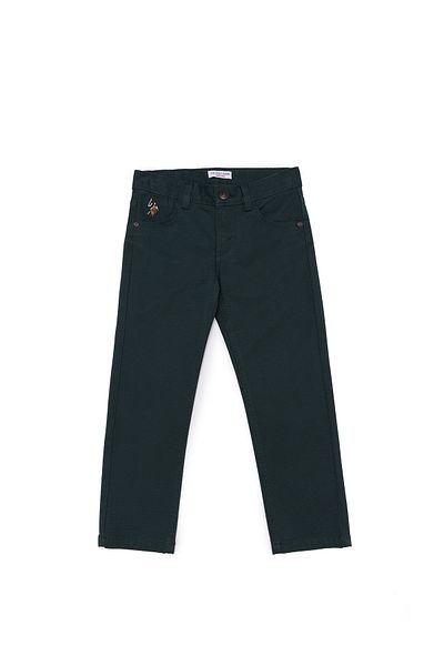 U.S. Polo Assn. Boy's Dark Green Canvas Pants 50253376 -Vr079