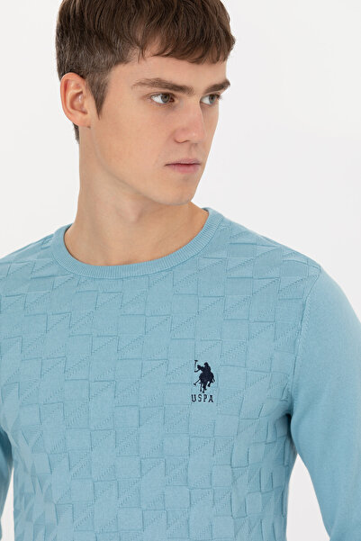U.S. Polo Assn. Men's Blue Basic Sweater 50251882 -Vr036