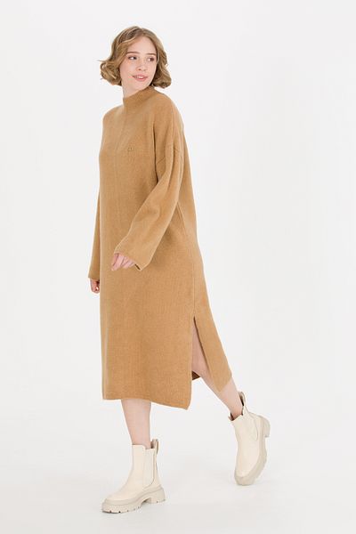 U.S. Polo Assn. Camel Melange Women's Knitwear Dress - 50253943 -Vr122