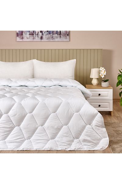 Nuvomon Double Microfiber Quilt - White - 195X215 cm