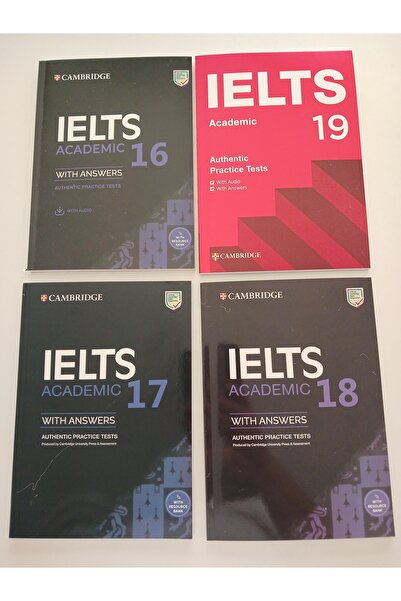 Genel Markalar Cambridge English University IELTS 16-17-18-19 Academic 4 kitap