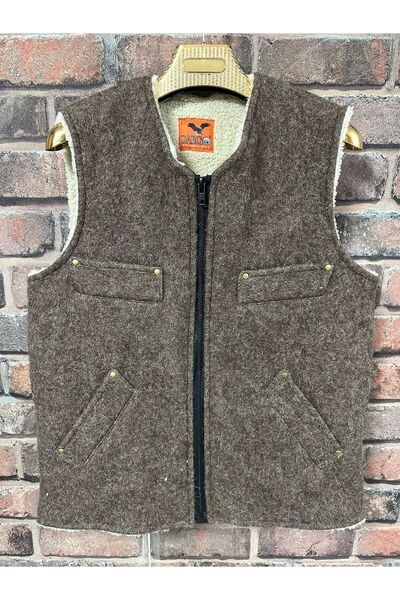 Dargo Peluşlu Aba Yelek XL Beden