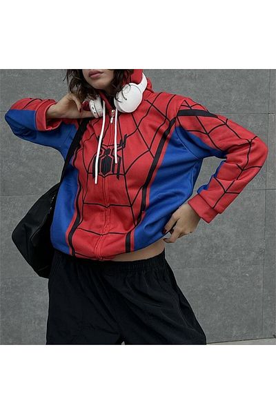 Köstebek Hanorac cu glugă (unisex) Cosplay Spiderman