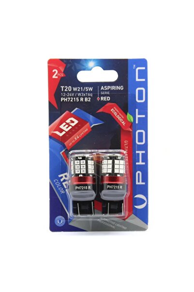 Photon T20 21-5W Kırmızı Led Stop Ampulü