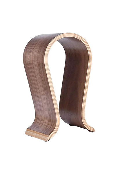 Choice حامل سماعات رأس خشبي بلون الكاكي، رف عرض سماعات الرأس على المكتب، مناس...