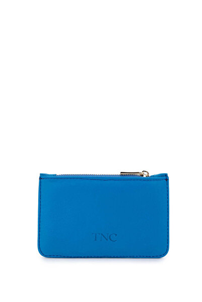 Tamer Tanca Suport pentru carduri albastru din piele naturală pentru bărbați