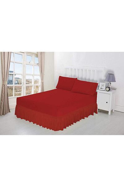 Zarif Home Double Bed Base Frilly Sofa Set